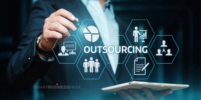 which is the best example of outsourcing