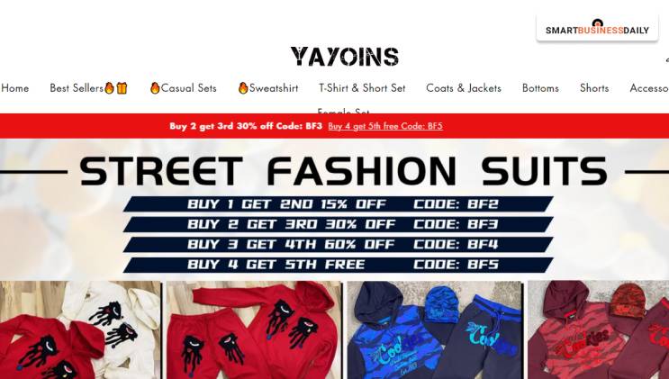 Key Specifications Of Yayoins.com