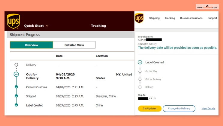 Order Tracking Status Stuck On UPS Label Created