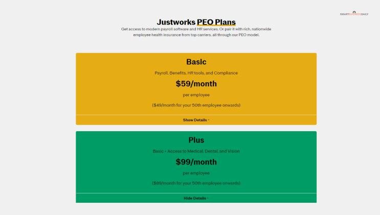 Justworks Pricing