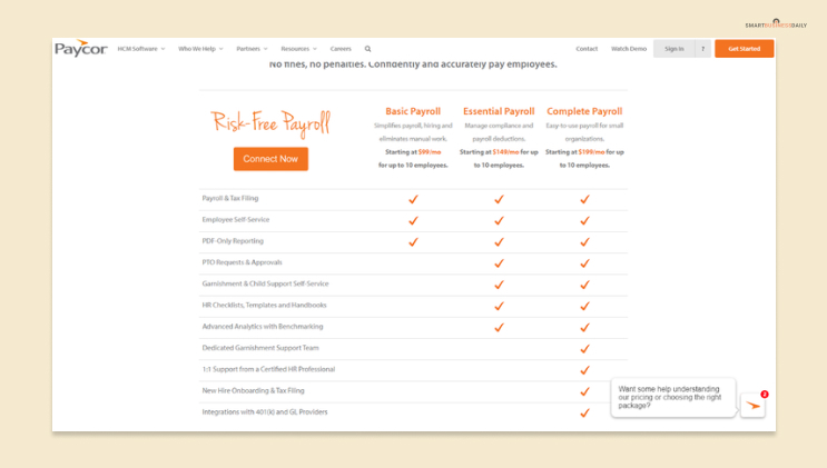 Paycor Payroll Pricing