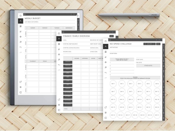 reMarkable Budget Planner Templates