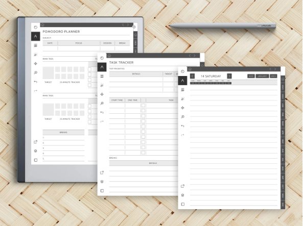 reMarkable Pomodoro Planner Template