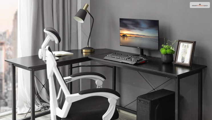 AuAg Modern 66.5‘’ L-Shaped Home Office Desk