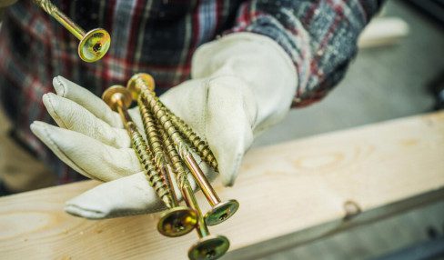 Woodwork With Stainless Steel General Application Wood Screws