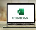 excel strikethrough