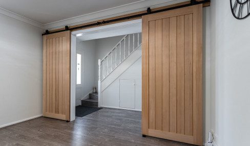 Make A Barn Door More Private