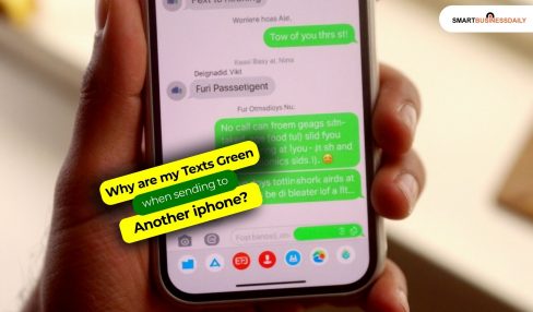 why are my texts green when sending to another iphone