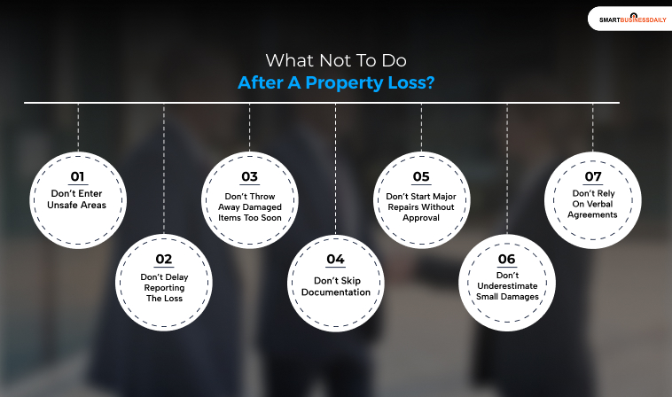 What Not To Do After A Property Loss