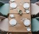 Stylish restaurant tables