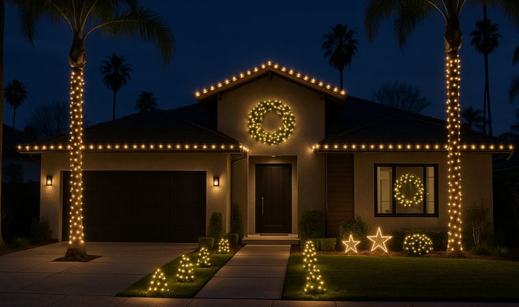 Christmas light installation company in Los Angeles