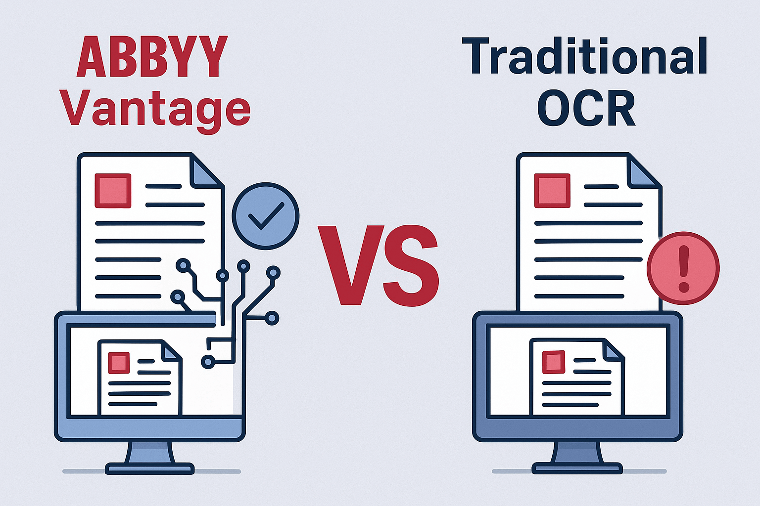 Key Differences Between OCR and ABBYY Vantage