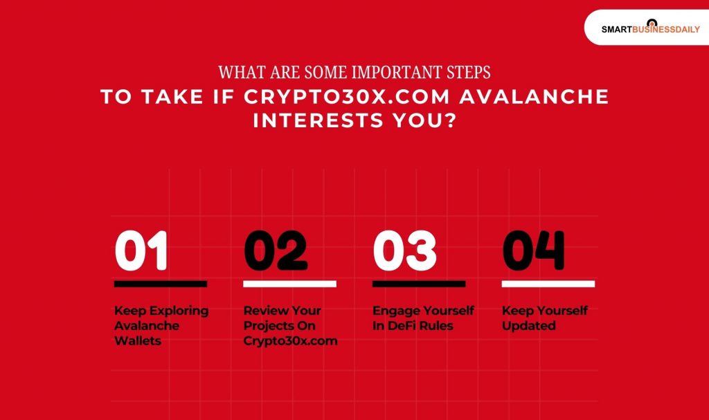 What Are Some Important Steps To Take If Crypto30x.com Avalanche Interests You
