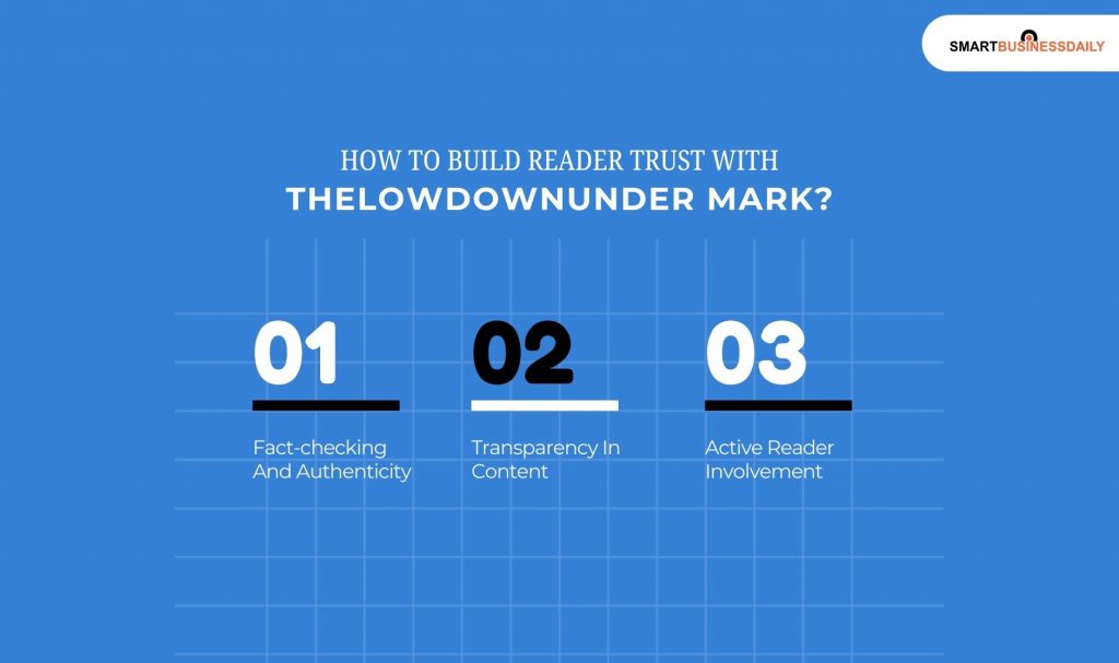 How To Build Reader Trust With Thelowdownunder Mark