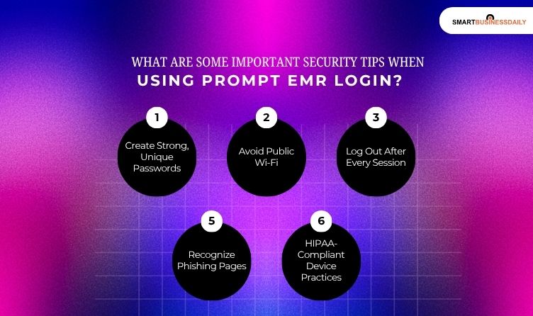 What Are Some Important Security Tips When Using Prompt EMR Login