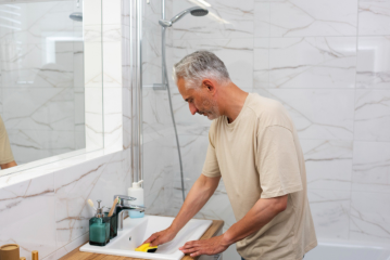 Bathroom water damage