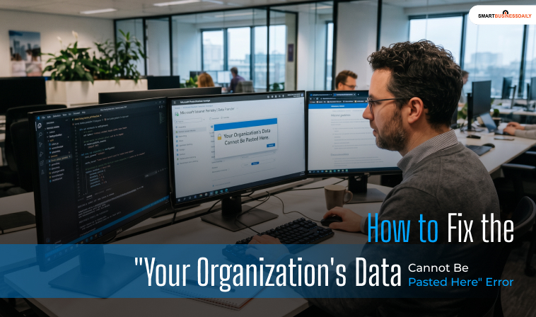 Your Organization's Data Cannot Be Pasted Here