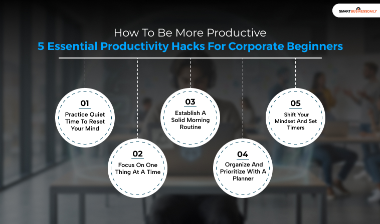 How To Be More Productive: 5 Essential Productivity Hacks For Corporate Beginners