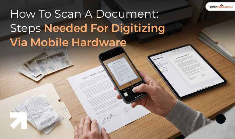How To Scan A Document Steps Needed For Digitizing Via Mobile Hardware